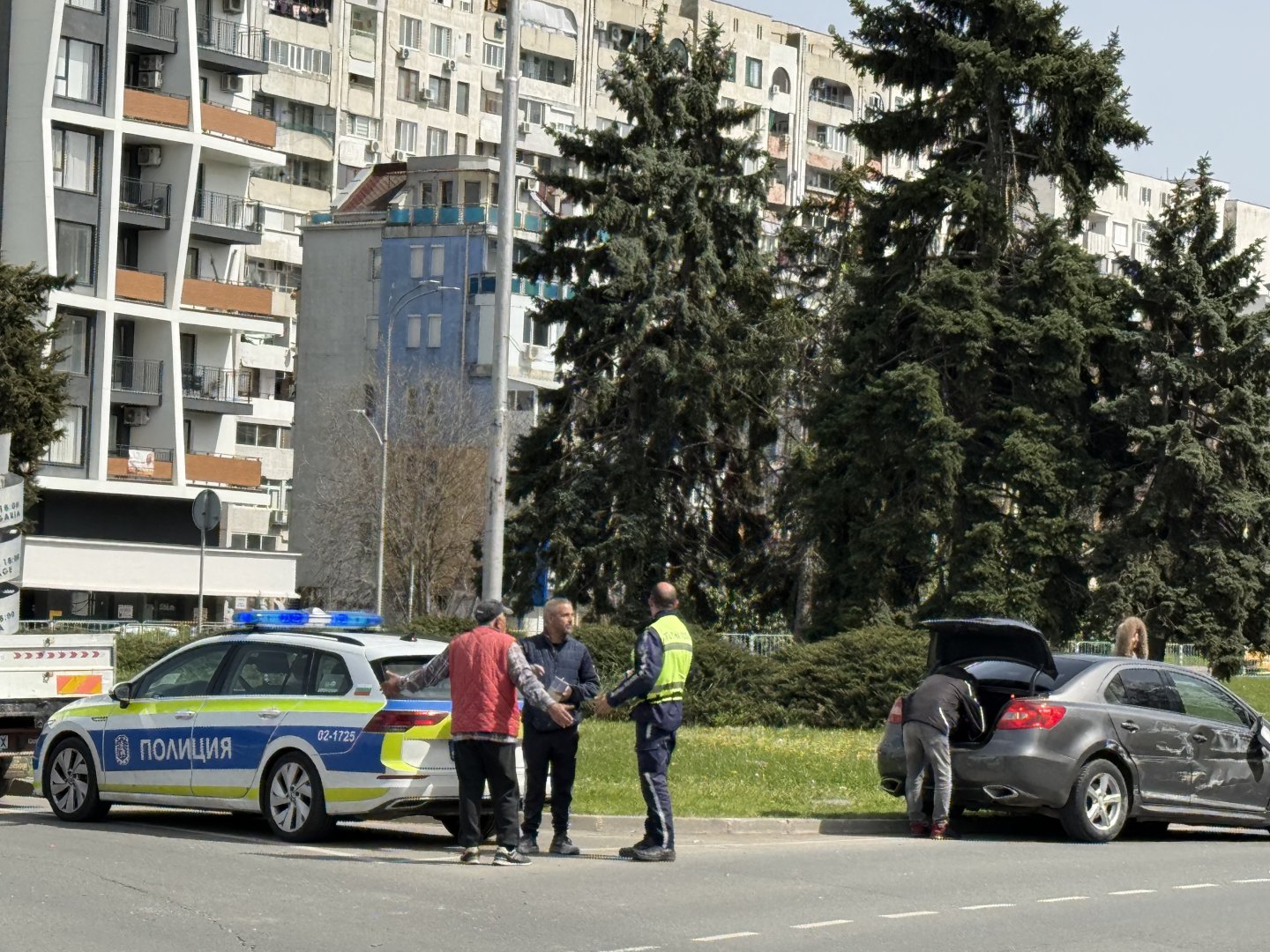 Катастрофа на входа на Бургас предизвика затруднения в движението